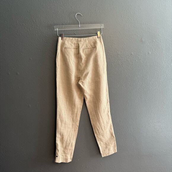 TSE Linen High Waisted Pants Size 4 - Picture 6 of 8